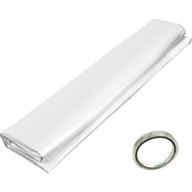 Greenhouse Film 15 x 40 ft, Greenhouse Polyethylene Film 6 Mil Thickness, Greenhouse Plastic Greenhouse Clear Plastic Film UV Resistant
